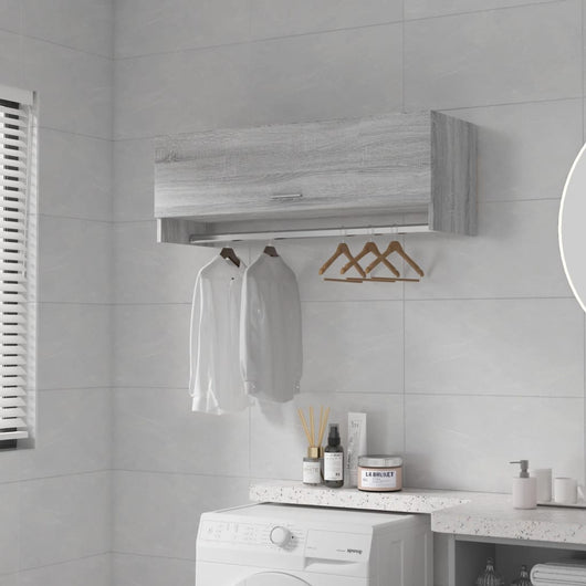 Armadio Grigio Sonoma 100x32,5x35 cm in Legno Ingegnerizzato 815214