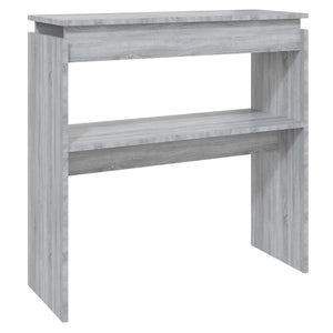 Tavolino Consolle Grigio Sonoma 80x30x80 cm Legno Multistrato 815217