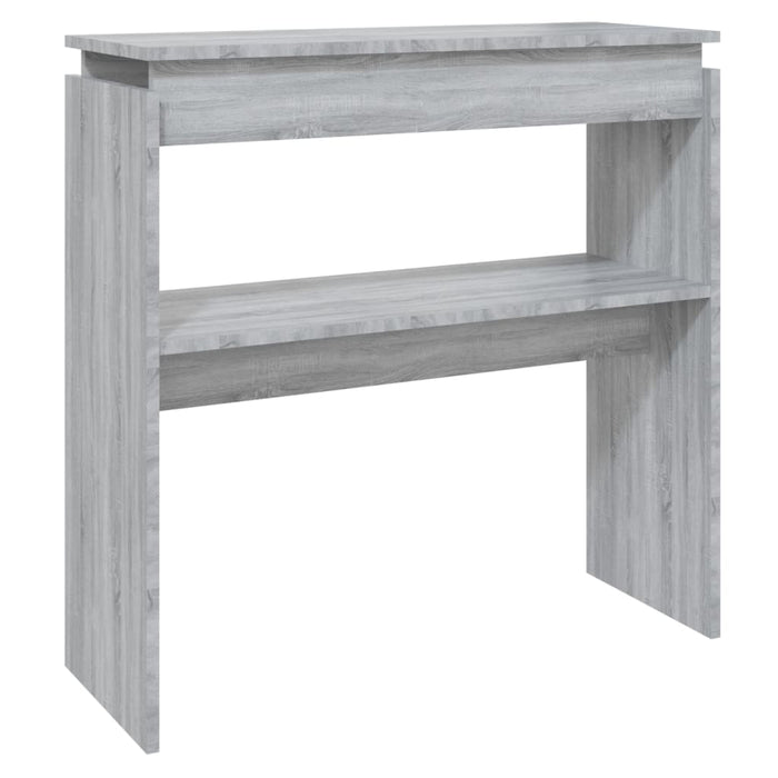 Tavolino Consolle Grigio Sonoma 80x30x80 cm Legno Multistrato 815217
