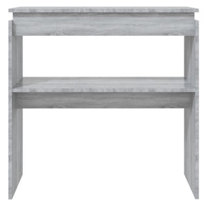 Tavolino Consolle Grigio Sonoma 80x30x80 cm Legno Multistrato 815217