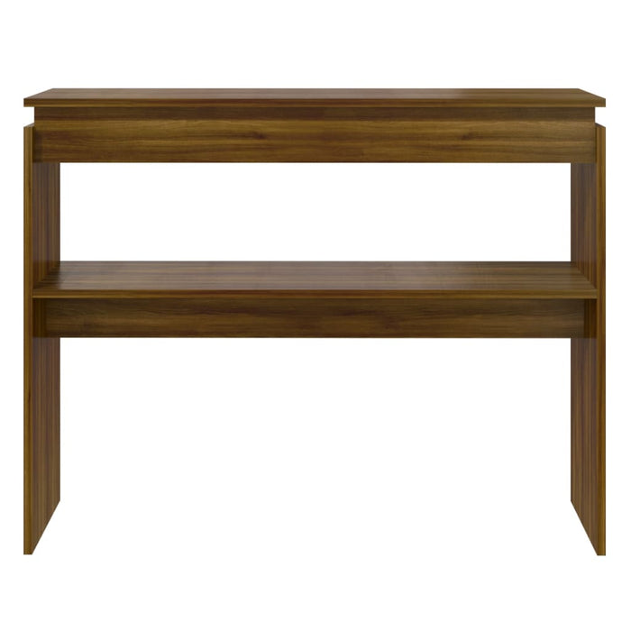 Tavolino Consolle-Tavolino da soggiorno-Tavolo Rovere Marrone 102x30x80 cm Legno Multistrato