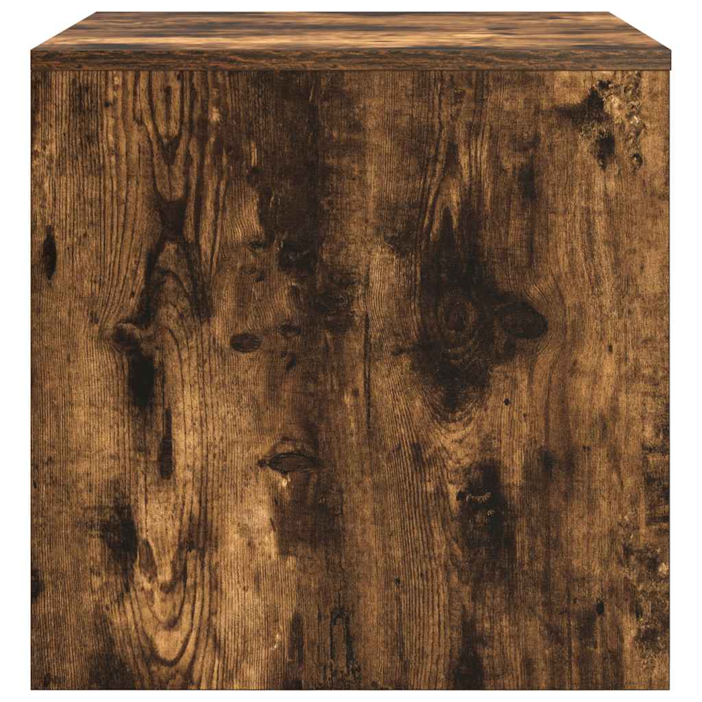 Tavolini Impilabili 3 pz Rovere Fumo in Legno Multistrato 815225