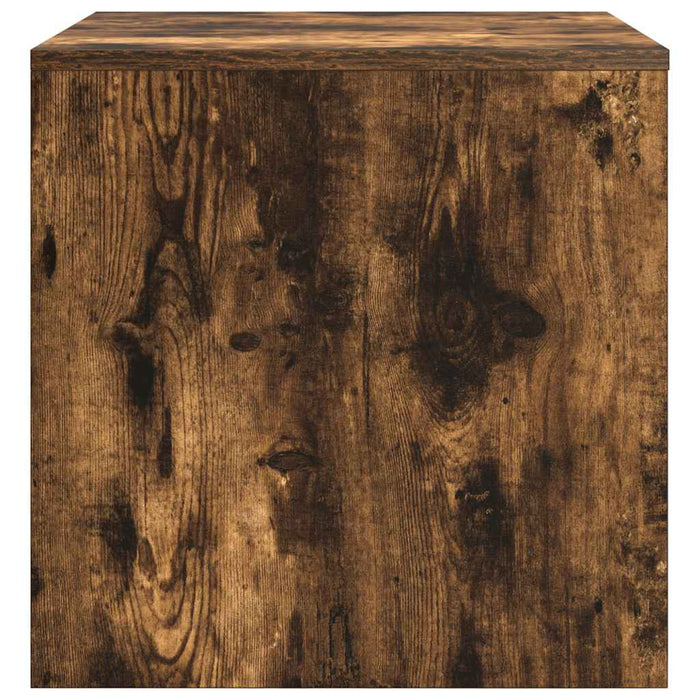 Tavolini Impilabili 3 pz Rovere Fumo in Legno Multistrato 815225