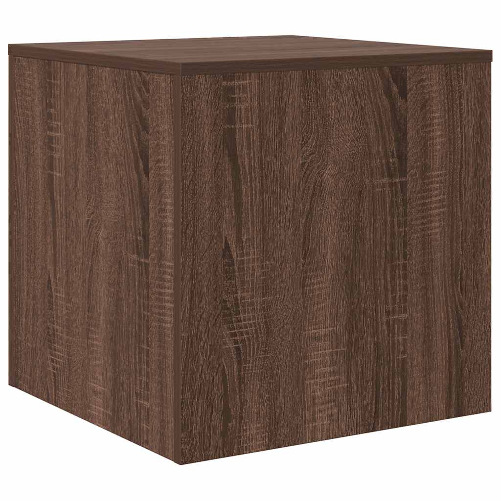 Tavolini Impilabili 3 pz Rovere Marrone in Legno Multistrato 815227