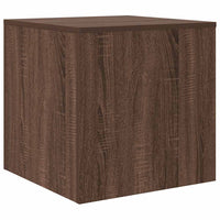 Tavolini Impilabili 3 pz Rovere Marrone in Legno Multistrato 815227