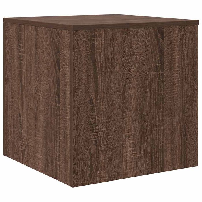 Tavolini Impilabili 3 pz Rovere Marrone in Legno Multistrato 815227