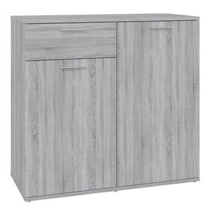Credenza Grigio Sonoma 80x36x75 cm in Legno Multistrato cod mxl 23855