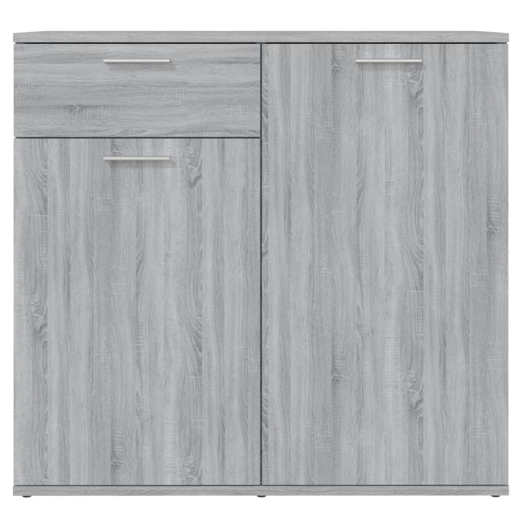 Credenza Grigio Sonoma 80x36x75 cm in Legno Multistrato cod mxl 23855