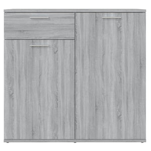 Credenza-Buffet-Armadio da cucina Grigio Sonoma 80x36x75 cm in Legno Multistrato