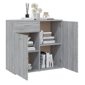 Credenza Grigio Sonoma 80x36x75 cm in Legno Multistrato cod mxl 23855