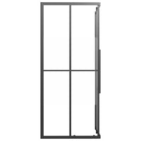 Cabina Doccia ESG Semi Smerigliato 90x70x180 cm Nera 151854