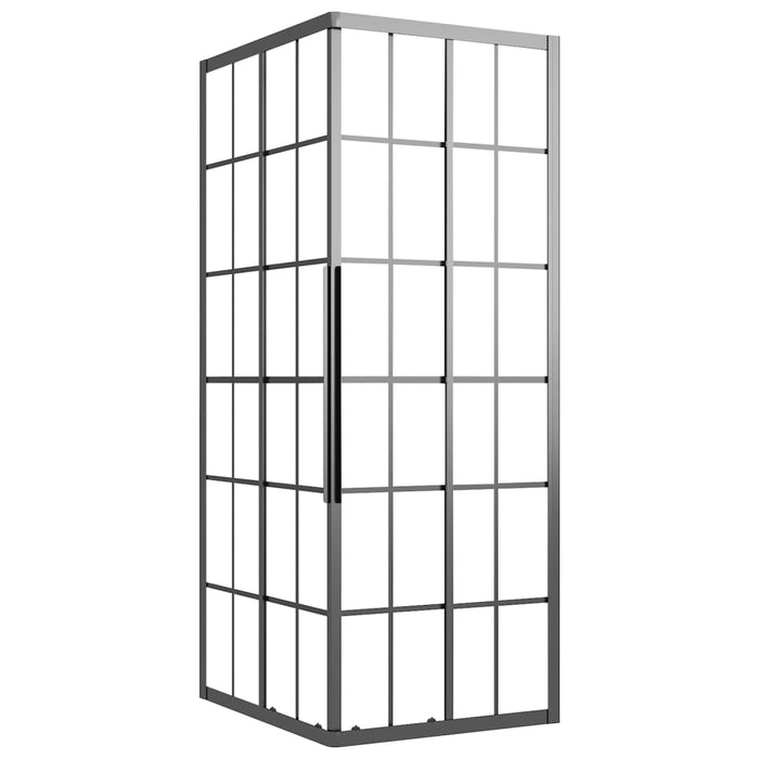 Cabina Doccia ESG Smerigliato 80x70x180 cm Nera 151860