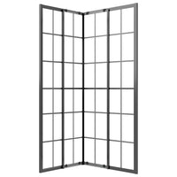 Cabina Doccia ESG Smerigliato 80x70x180 cm Nera 151860