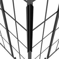 Cabina Doccia ESG Smerigliato 80x70x180 cm Nera 151860