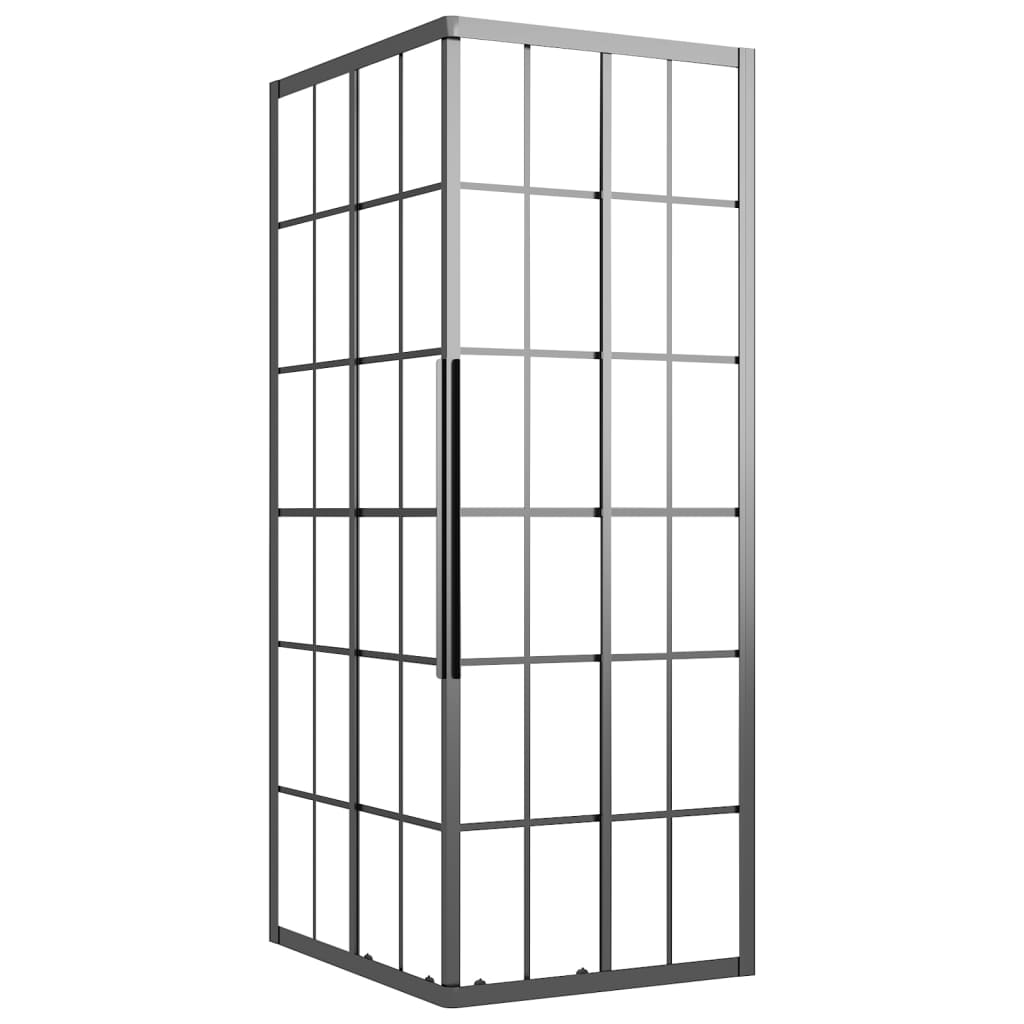 Cabina Doccia ESG Smerigliato 90x70x180 cm Nera 151862