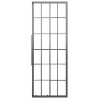 Cabina Doccia ESG Smerigliato 90x70x180 cm Nera 151862