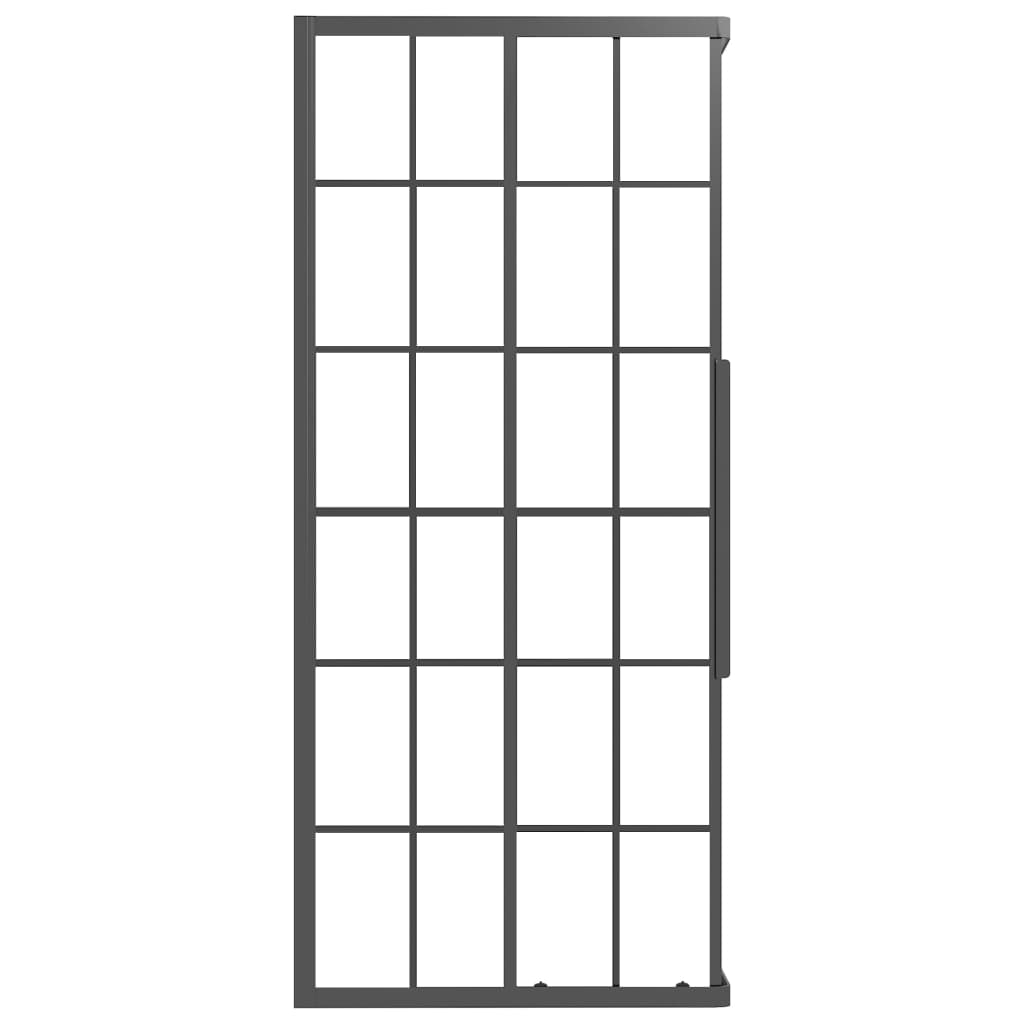 Cabina Doccia ESG Smerigliato 90x70x180 cm Nera 151862