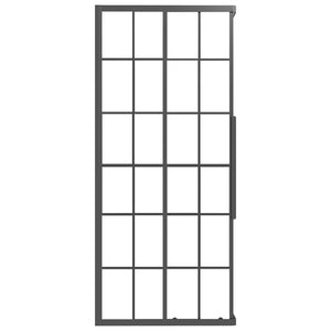 Cabina Doccia ESG Smerigliato 90x70x180 cm Nera 151862
