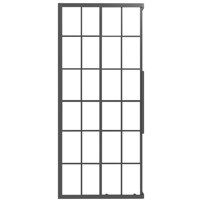 Cabina Doccia ESG Smerigliato 90x70x180 cm Nera 151862
