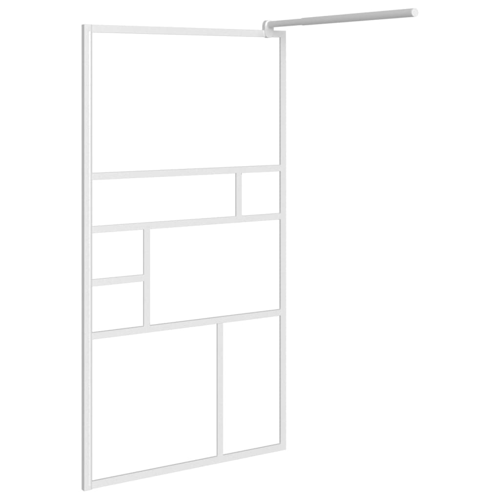 Parete per Doccia Walk in 100x195 cm in Vetro ESG Bianco 151870