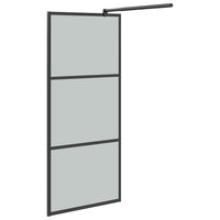 Parete Doccia Walk in 80x195 cm in Vetro Scuro ESG Nero cod mxl 51216