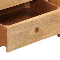 vidaXL Panca Bok Marrone 107cm Vera Pelle di Capra e Massello di Mango