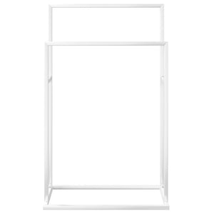 Porta asciugamani da terra 48 x 24 x 78,5 cm ferro bianco 02_0005457