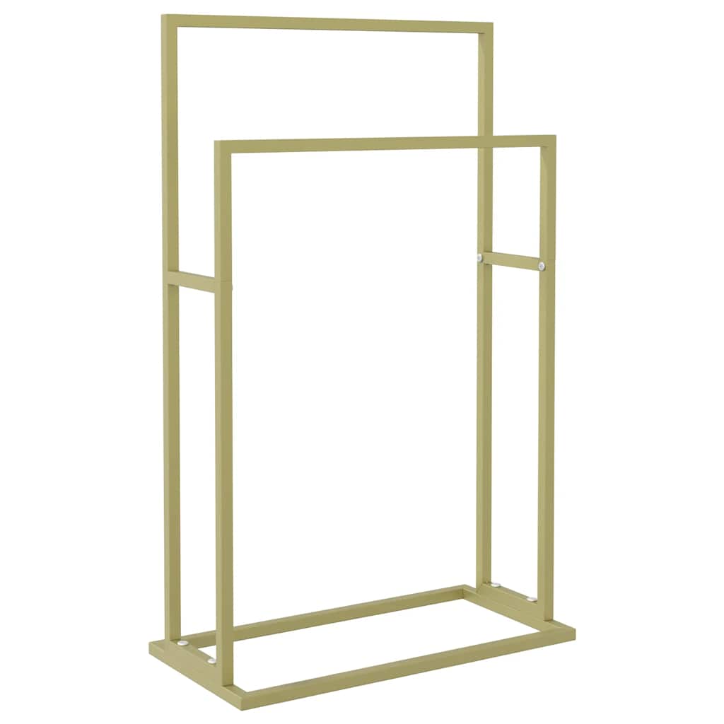 Portasciugamani da Pavimento Oro 48x24x78,5 cm in Ferro 343089
