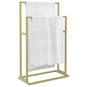 Portasciugamani da Pavimento Oro 48x24x78,5 cm in Ferro 343089