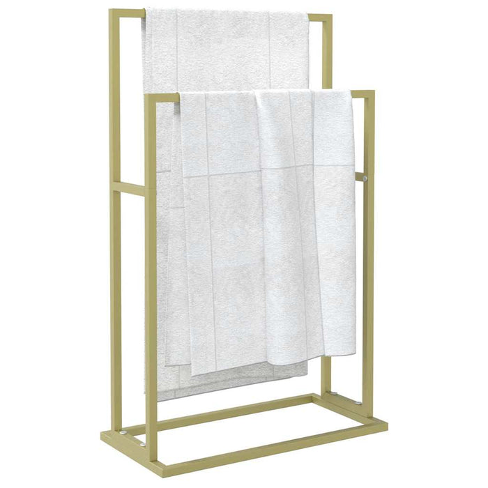 Portasciugamani da Pavimento Oro 48x24x78,5 cm in Ferro 343089