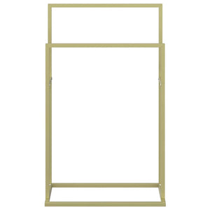 Portasciugamani da Pavimento Oro 48x24x78,5 cm in Ferro 343089
