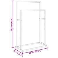 Portasciugamani da Pavimento Oro 48x24x78,5 cm in Ferro 343089