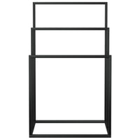 Portasciugamani da Pavimento Nero 48x24x79cm in Ferro 343090