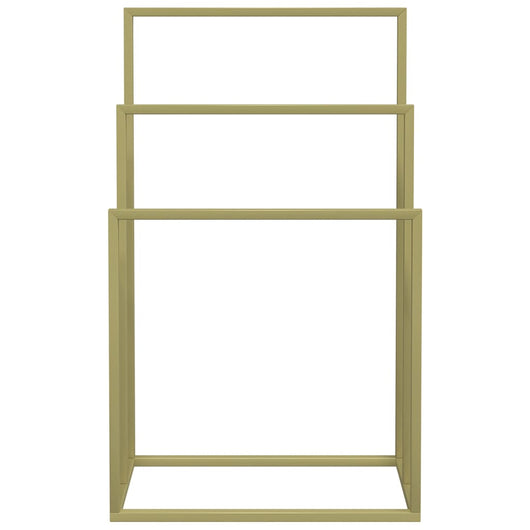 Portasciugamani dorato su supporto 48 x 24 x 79 cm ferro 02_0005528