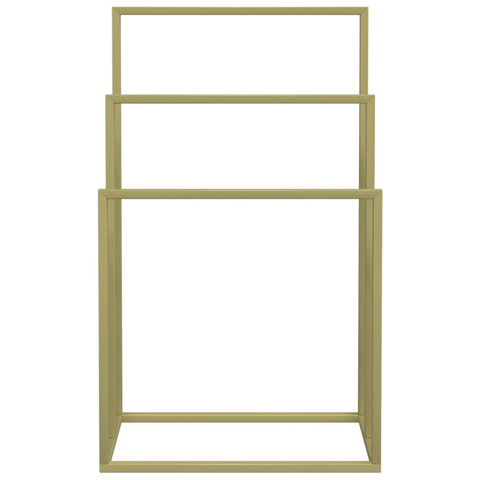 Portasciugamani dorato su supporto 48 x 24 x 79 cm ferro 02_0005528