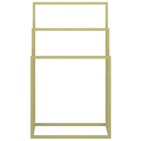 Portasciugamani da Pavimento Oro 48x24x79cm in Ferro 343092