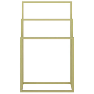 Portasciugamani da Pavimento Oro 48x24x79cm in Ferro 343092