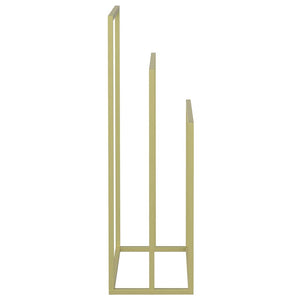 Portasciugamani da Pavimento Oro 48x24x79cm in Ferro 343092