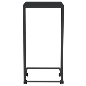 Tavolino con Ruote Nero 40x30x63,5cm in Legno Ingegnerizzato cod mxl 63755