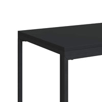 Tavolino con Ruote Nero 40x30x63,5cm in Legno Ingegnerizzato 343097