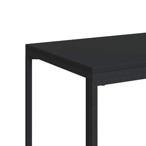 Tavolino con Ruote Nero 40x30x63,5cm in Legno Ingegnerizzato 343097