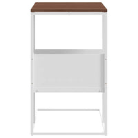 Tavolino Bianco 55x36x59,5 cm Legno Multistrato 343106