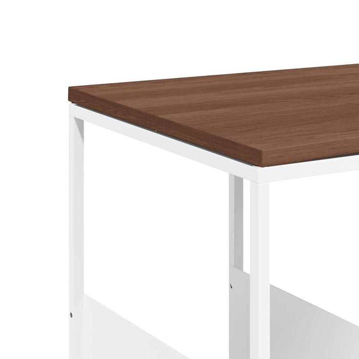 Tavolino Bianco 55x36x59,5 cm Legno Multistrato 343106