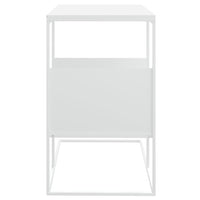 Tavolino Bianco 55x36x59,5 cm Legno Multistrato cod mxl 58346