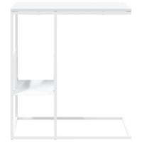 Tavolino Bianco 55x36x59,5 cm Legno Multistrato 343107