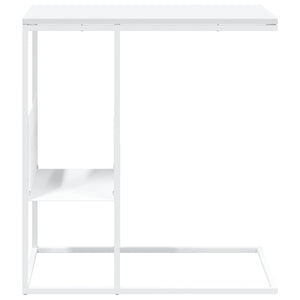 Tavolino Bianco 55x36x59,5 cm Legno Multistrato 343107