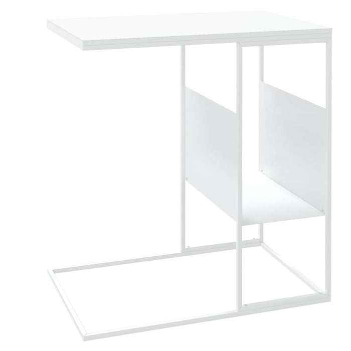 Tavolino Bianco 55x36x59,5 cm Legno Multistrato cod mxl 58346