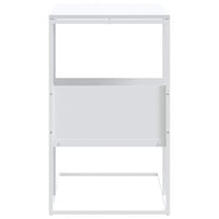 Tavolino Bianco 55x36x59,5 cm Legno Multistrato 343107