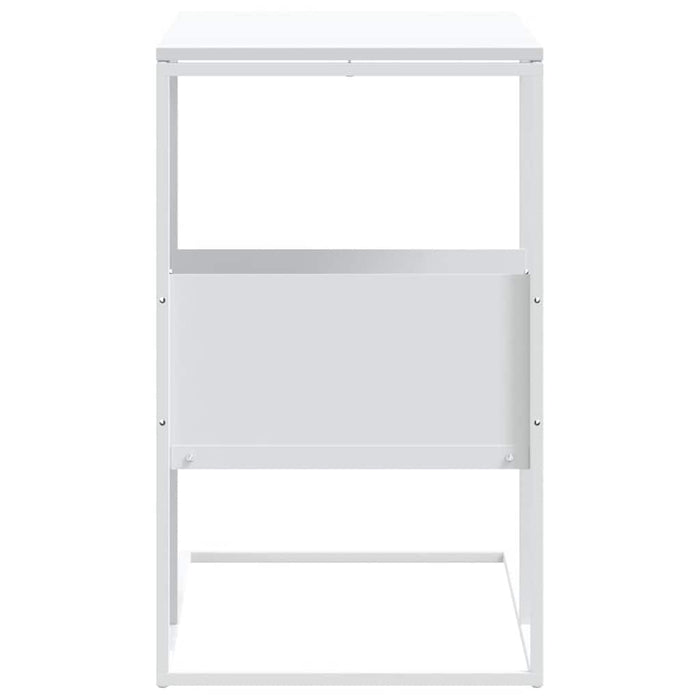 Tavolino Bianco 55x36x59,5 cm Legno Multistrato 343107