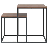 Set di Tavolini 2 pz in Legno Multistrato e Metallo 343112